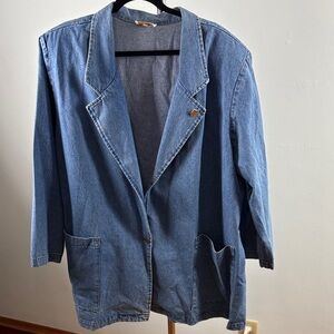 Denim blazer